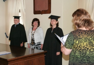 Slavnostní předávání maturitního vysvědčení